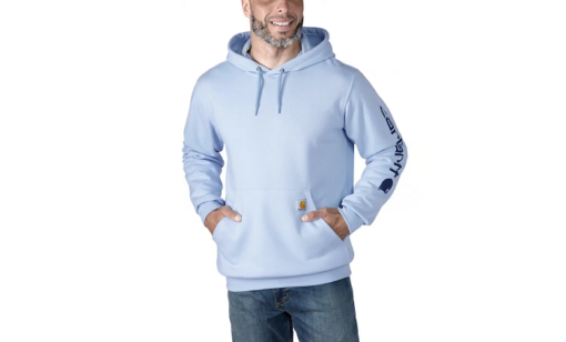 carhartt hoodie k288 fog blue hc5