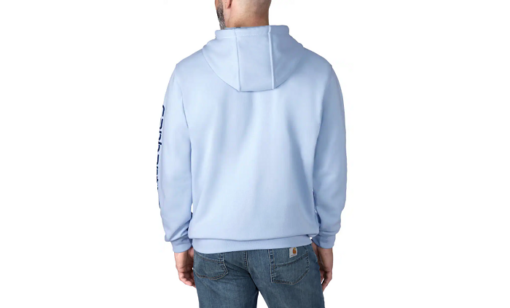 carhartt hoodie k288 fog blue hc5 back