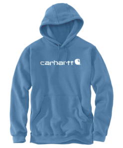 Carhartt Men's Midweight Signature Sleeve Logo Hooded Sweatshirt