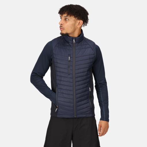 regatta navigate hybrid bodywarmer navy grey 1