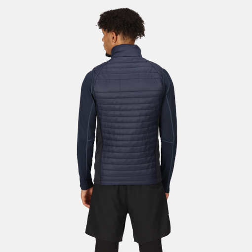 regatta navigate hybrid bodywarmer navy grey back