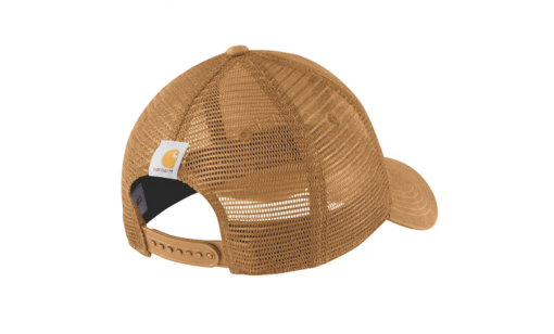 carhartt canvas mesh back baseball cap 101195 brown back